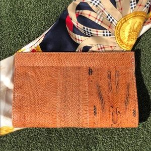 Vintage Genuine Snakeskin Clutch Purse